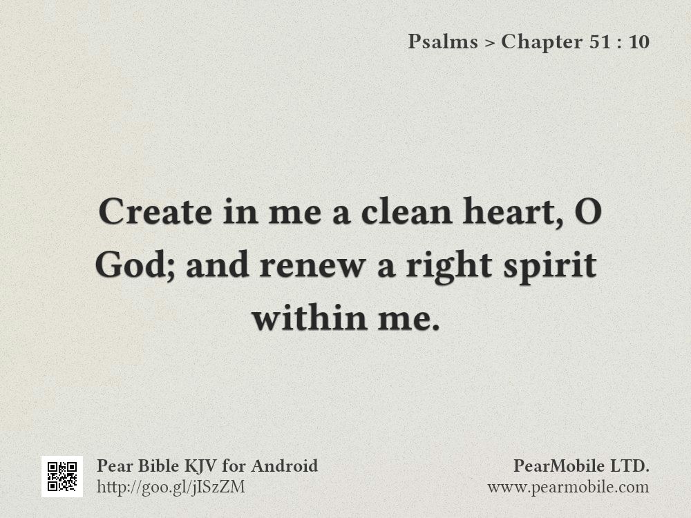 Psalms, Chapter 51:10
